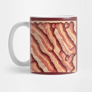 Isometric bacon art. Mug